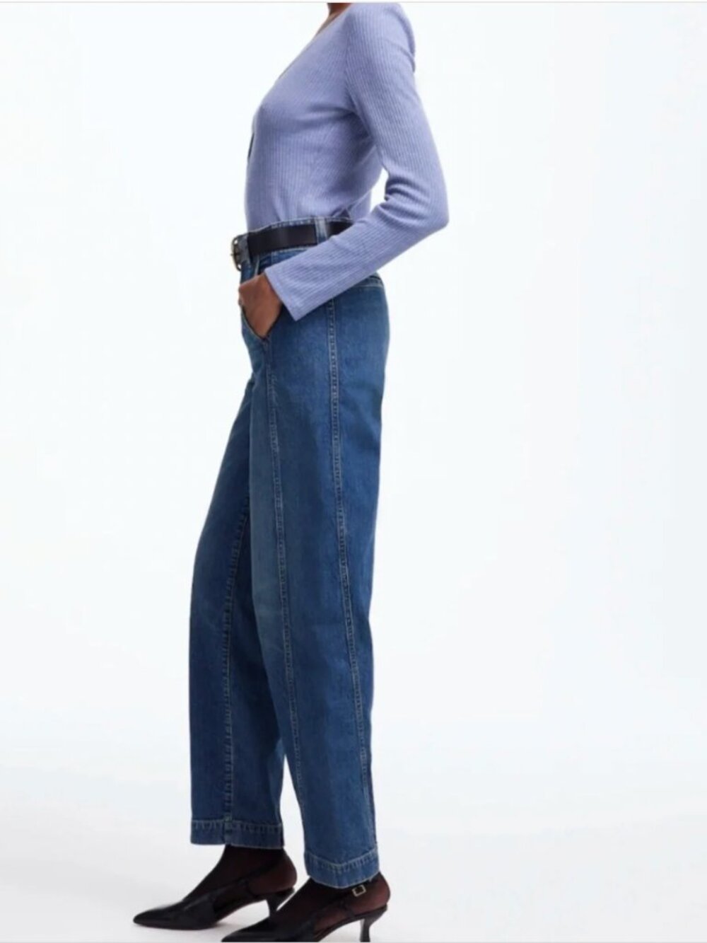 NWT Madewell Tapered Denim Trousers